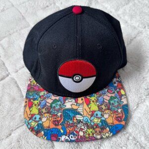 Pokemon | Poké Ball Sublimated Bill Snapback Baseball Cap